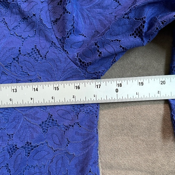 Banana Republic Cobalt Lace Top - Picture 9 of 11